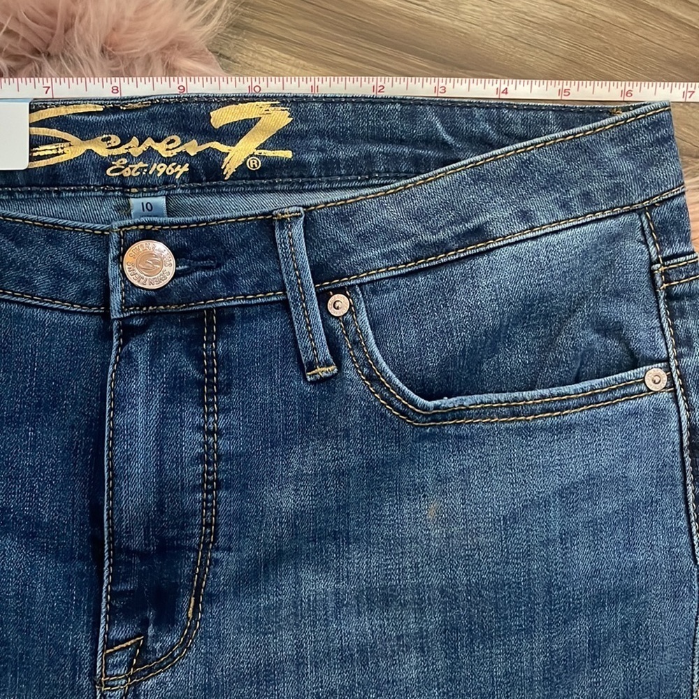 Seven 7 jeans straight crop size 10 - Picture 7 of 11